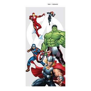 Serviette plage Avengers multicolore av-r coton 70x140 cm
