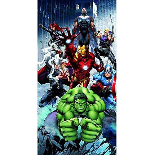 Serviette plage Avengers multicolore 70x140 cm