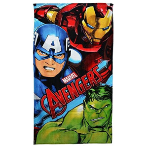 Serviette plage Avengers couleur coton