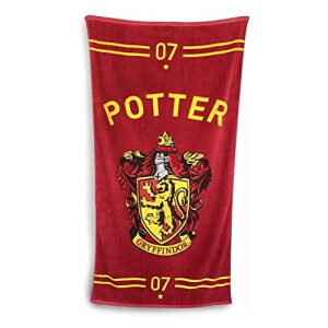 Serviette plage Quidditch - Harry Potter - bordeaux 75x150 cm
