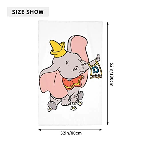 Serviette plage Dumbo 80x130 cm variant 0 