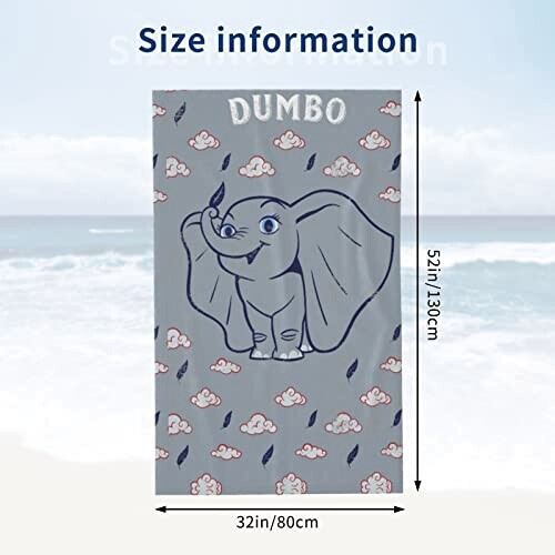 Serviette plage Dumbo variant 2 