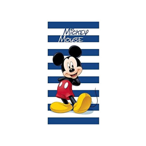 Serviette plage Mickey bleu