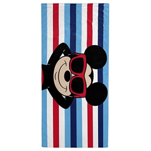 Serviette plage Mickey multicolore - mouse coton 71x147 cm