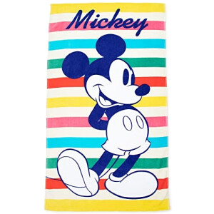 Serviette plage Mickey multicolore - mouse coton 86x162 cm