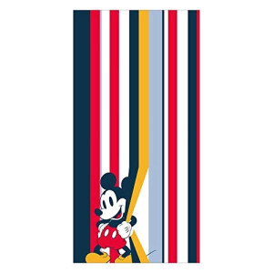Serviette plage Mickey multicolore (multicouleur )