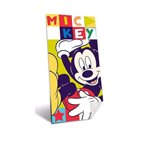 Serviette plage Mickey multicolore coton