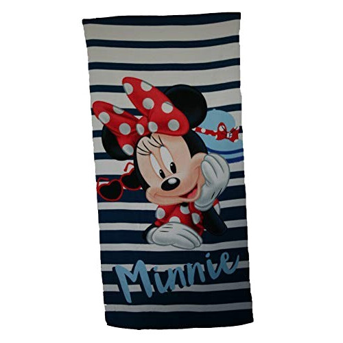 Serviette plage Minnie bleu