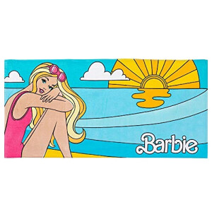 Serviette plage Barbie coton 71.1x147.3 cm