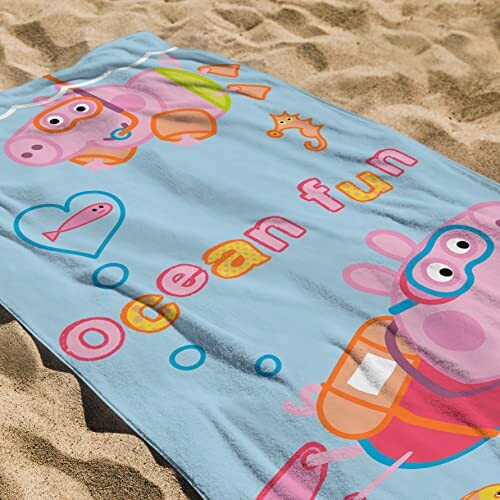 Serviette plage Peppa Pig variant 2 