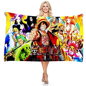 Serviette plage One Piece multicolore 160x80 cm