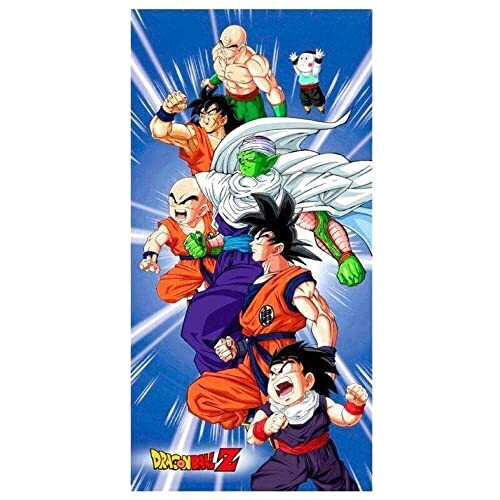 Serviette plage Goku - Dragon Ball - multicolore coton 140x70 cm