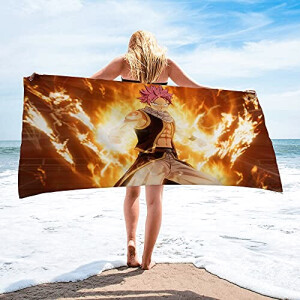 Serviette plage Natsu Dragnir - Fairy Tail - 140x70 cm