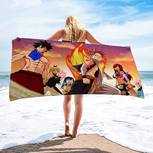 Serviette plage Natsu Dragnir - Fairy Tail - 140x70 cm