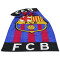Serviette plage FC Barcelone bleu - miniature
