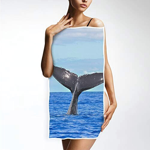 Serviette plage Baleine variant 2 