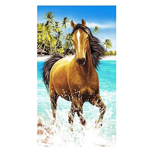Serviette plage Cheval pferd 100x180 cm