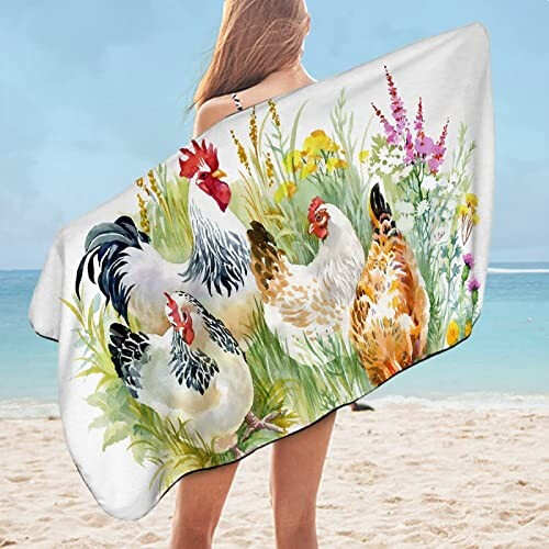 Serviette plage Coq 90x180 cm variant 0 