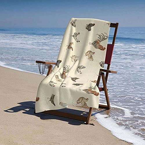 Serviette plage Coq 80x130 cm variant 6 