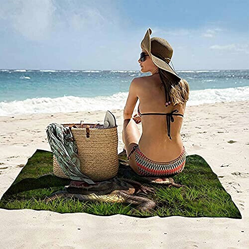 Serviette plage Crocodile 70x140 cm variant 0 