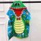 Serviette plage Crocodile 125 cm - miniature