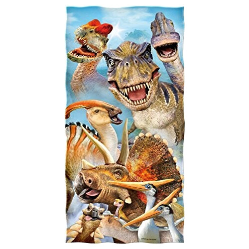 Serviette plage Dinosaure couleur 70x140 cm