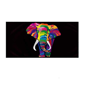 Serviette plage Éléphant couleuré 70x150 cm