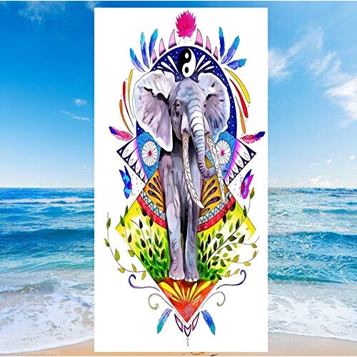 Serviette plage Éléphant 70x150 cm