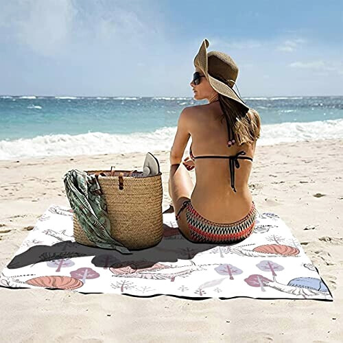 Serviette plage Escargot 70x150 cm variant 1 