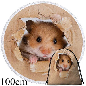 Serviette plage Hamster serviette  100 cm