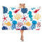 Serviette plage Hippocampe 75x150 cm - miniature