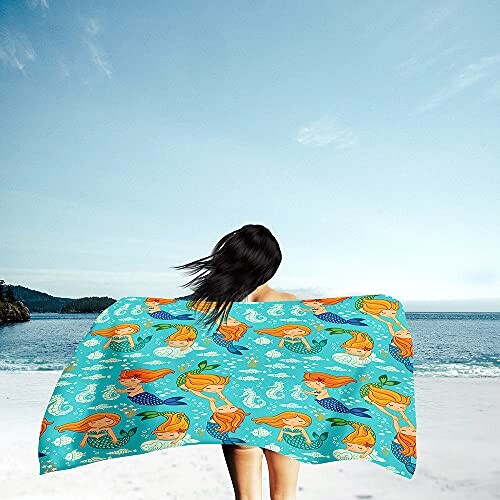 Serviette plage Hippocampe 75x150 cm variant 0 