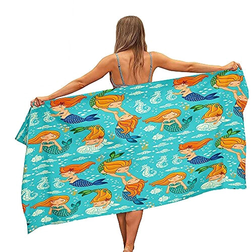 Serviette plage Hippocampe 75x150 cm variant 1 