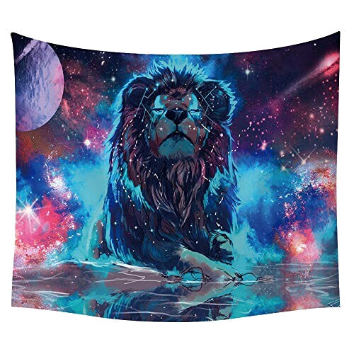 Serviette plage Lion 150x200 cm