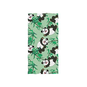 Serviette plage Panda multicolore
