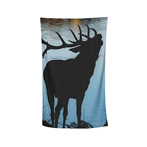 Serviette plage Renne deer reindeer 81x132 cm variant 6 