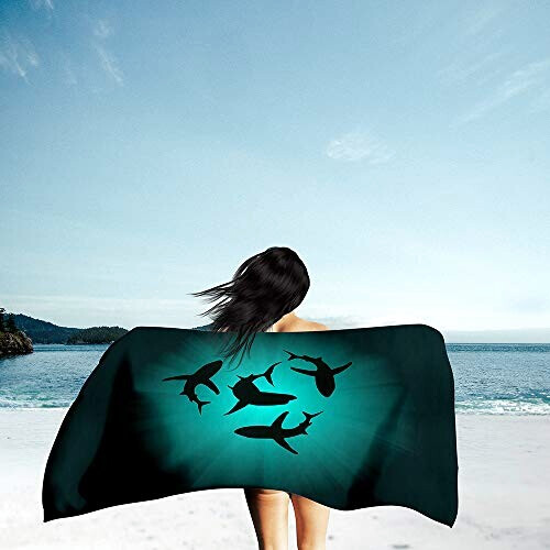 Serviette plage Requin 150x180 cm variant 0 