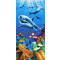 Serviette plage Requin couleur 70x140 cm - miniature