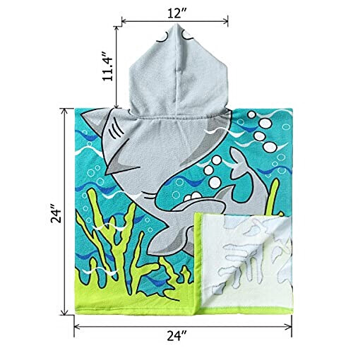 Serviette plage Requin 60x120 cm variant 1 