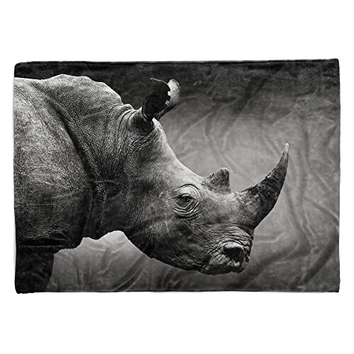 Serviette plage Rhinocéros 100x50 cm