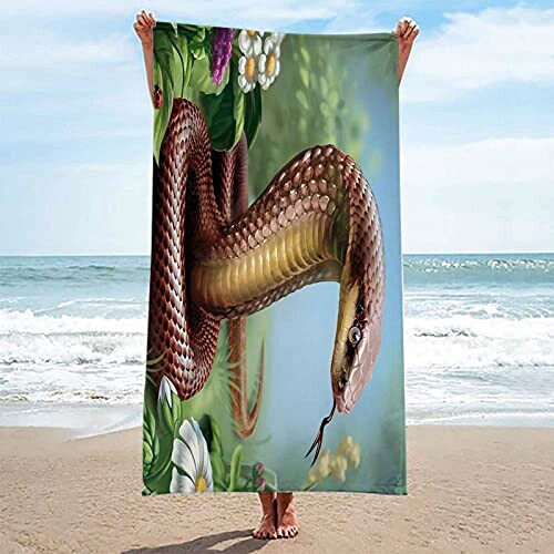 Serviette plage Serpent 90x180 cm variant 1 