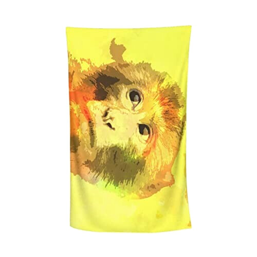 Serviette plage Singe blanc 81x132 cm variant 3 