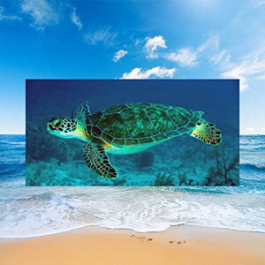 Serviette plage Tortue de l'océan 150x180 cm