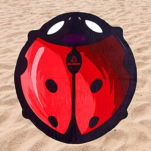 Serviette plage Coccinelle rouge