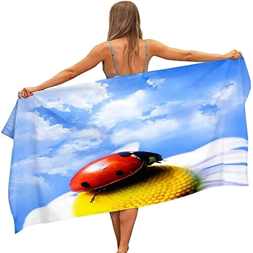 Serviette plage Coccinelle 70x150 cm