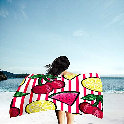 Serviette plage Cerise s rouges 70x150 cm variant 0 