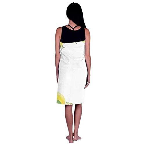 Serviette plage Citron blanc 81x132 cm variant 1 