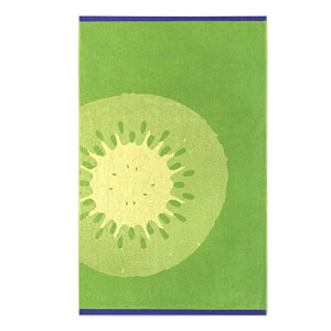 Serviette plage Kiwi vert . coton 100x160 cm