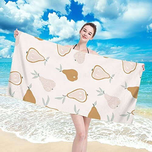 Serviette plage Poire