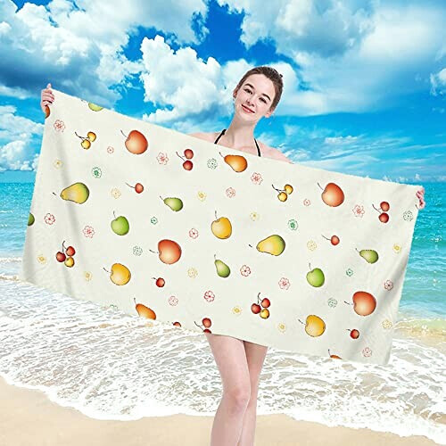 Serviette plage Poire 140x70 cm